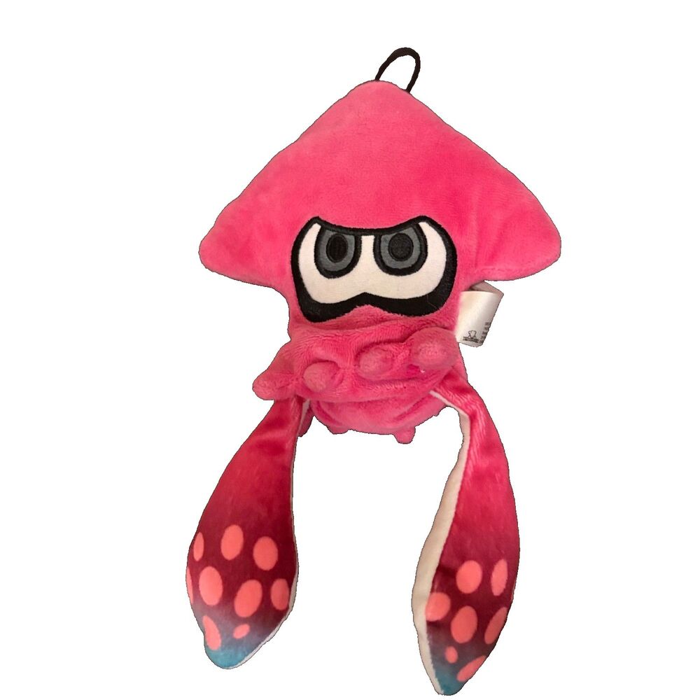 Nintendo Splatoon Inkling Squid Pink Plush Stuffed Toy 8" Little Buddy